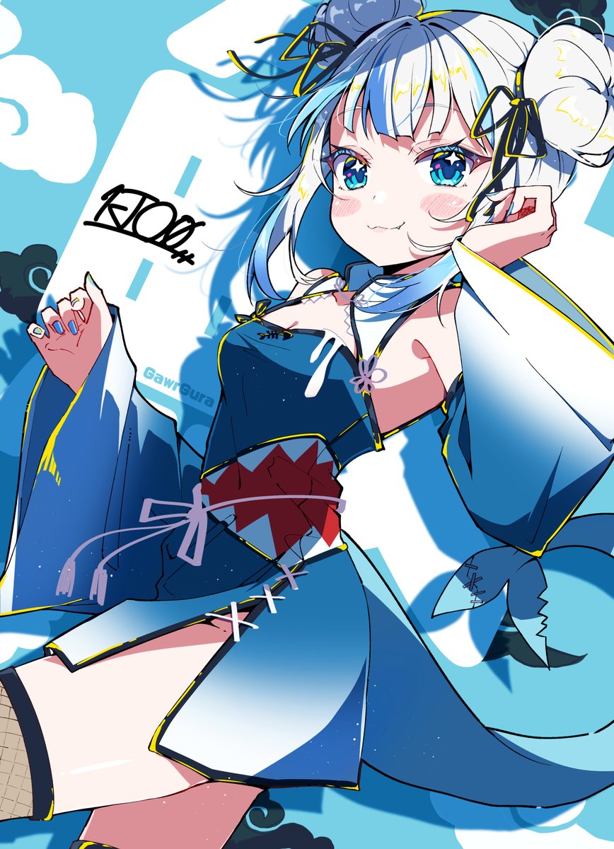 がうるぐら 「おはよ〜〜〜〜〜〜〜〜〜〜!!!!!!!!!!!」|一条レイのイラスト