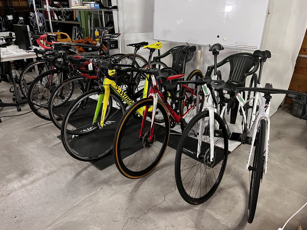 歴代のターマックたち 奥からSL2.3.4.5.6.7.8