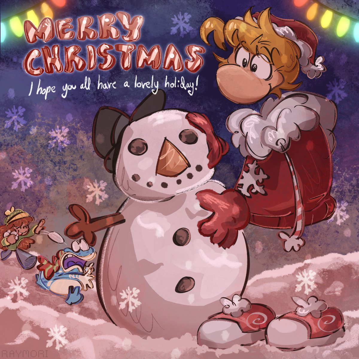 sleepycritterr's tweet image. feeling jolly and festive ,, (๑&amp;gt;◡&amp;lt;๑) #rayman