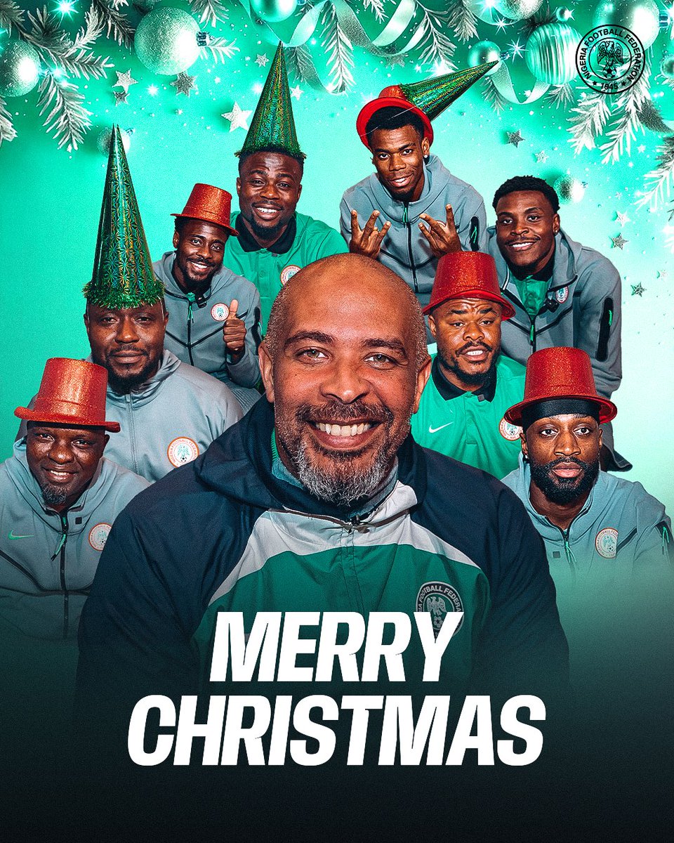 NGSuperEagles's tweet image. We wish everyone a very Merry Christmas 🎄