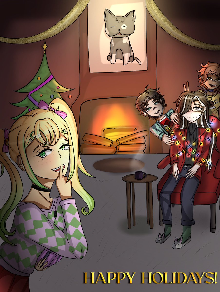 Finalrumination's tweet image. Happy holidays to everyone from the Final Rumination team!
#Fangantwt #fanganronpa