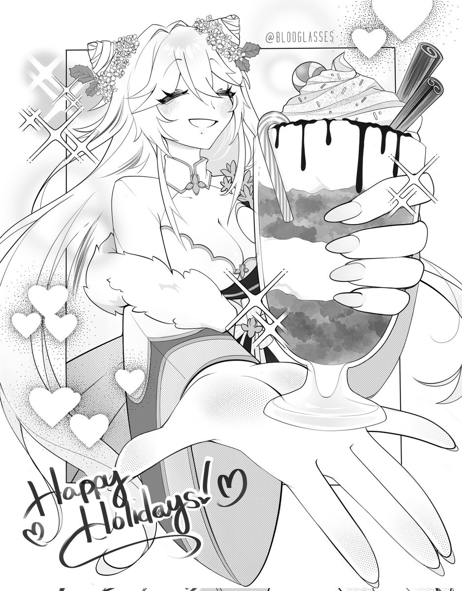 blooglasses's tweet image. Big thanks to @yenkoes for hosting this Secret Santa event 🎄✨️

I am very happy I got to participate and be able to create a lovely gift for @Just_pot_ Merry Christmas!!!