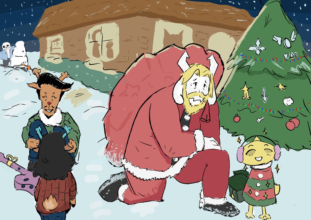 LucasCa76886716's tweet image. i need to start spending more time before posting 😆 merry christmas again!!!
#undertale