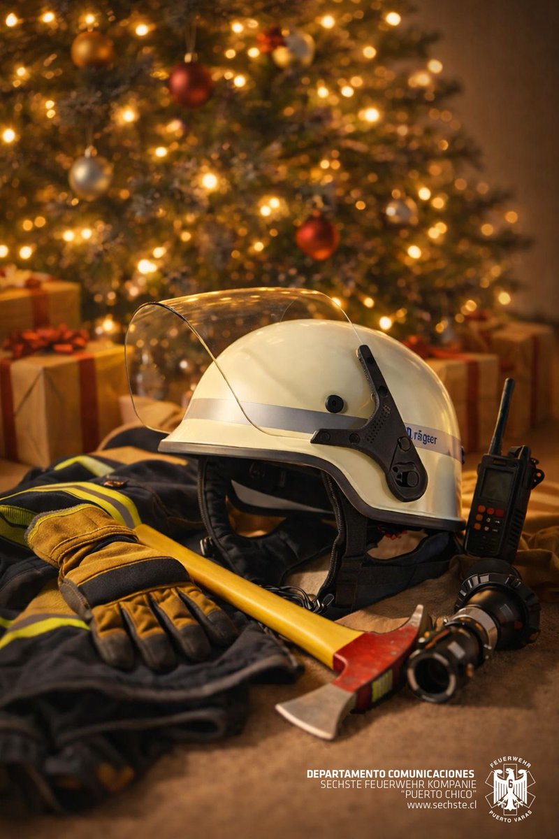 Feliz Navidad a todas las guardias nocturnas de Bomberos de Chile. Velando  por nuestra seguridad @BomberosdeChile, image size:800x1200