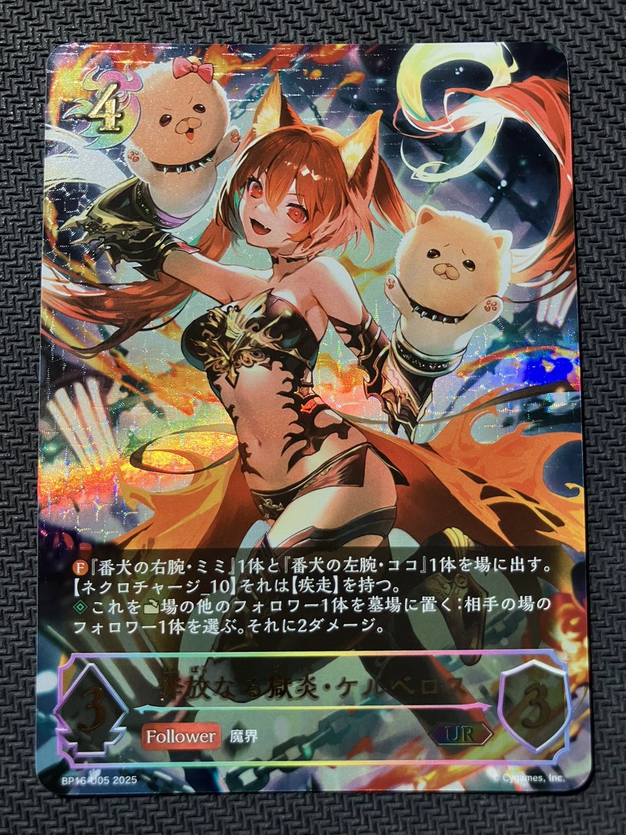 今年買ったもの紹介② お気に入り度： 奔放なる獄炎ケルベロスUR