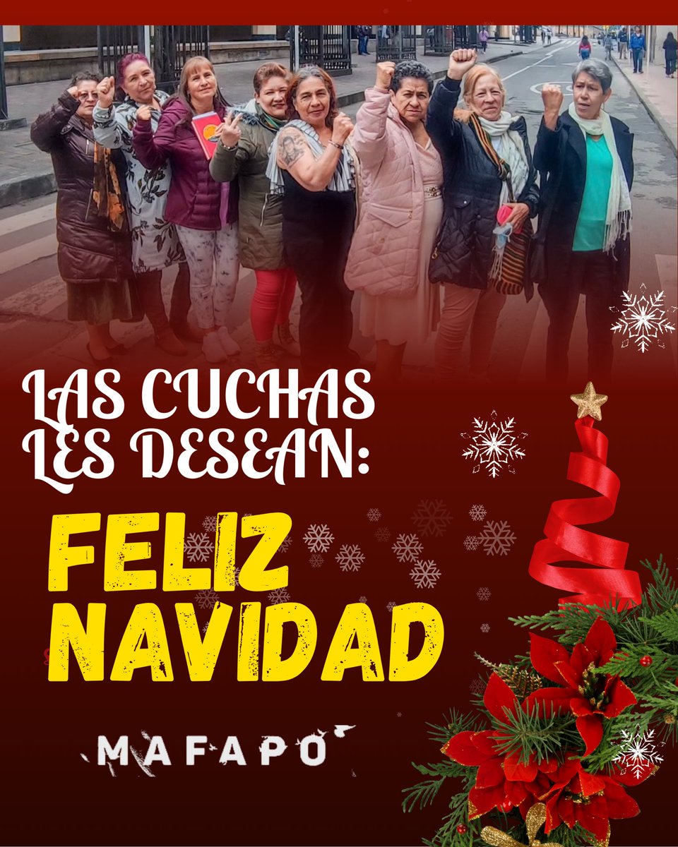 Feliz Navidad les desean las cuchas a todas y todos .