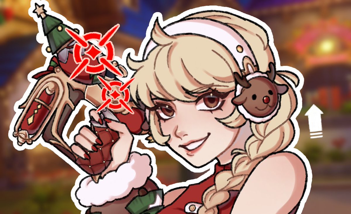 first thumbnail art I ever did, started off strong with cozy juno <3 #junooverwatch