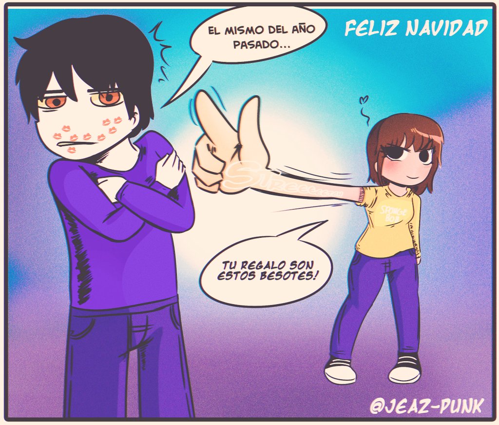 JEAZthepunkkid's tweet image. Dibujo inédito (feliz navidad sangrienta)