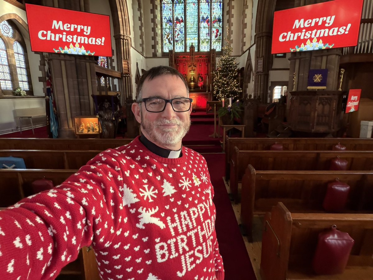 Well, it’s only right after a fabulous midnight service that we join the #ClergyMaltClub. 
First Christmas at St Andrews, and it’s been wonderful ! 

*disclaimer
No Malt, it’s an Amaretto &amp; Coke.. try it, you might like it…. it’s like drinking a Bakewell Tart! 😍🤣