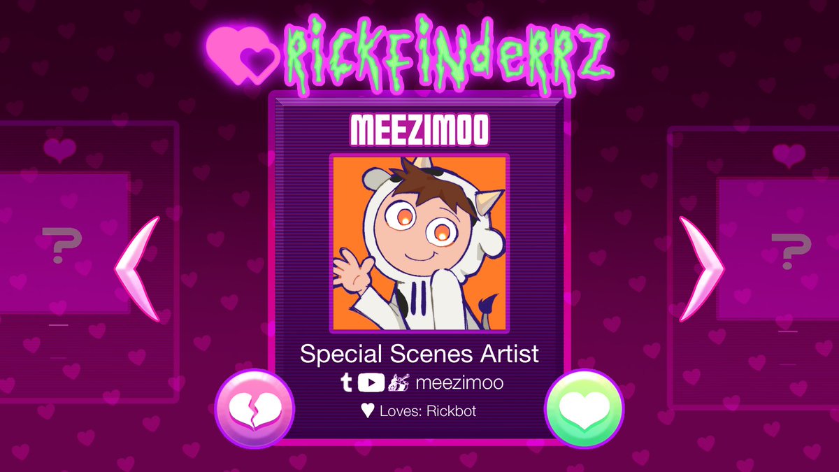 Meet Meezimoo, one of our special scenes artists! Please send her all the love!

tumblr/youtube/newgrounds @ meezimoo

♡♡♡♡♡♡♡

(Flier by rickle.guy!)

♡♡♡♡♡♡♡

#RICKFINDERRZ #RICKFINDERRZTeam