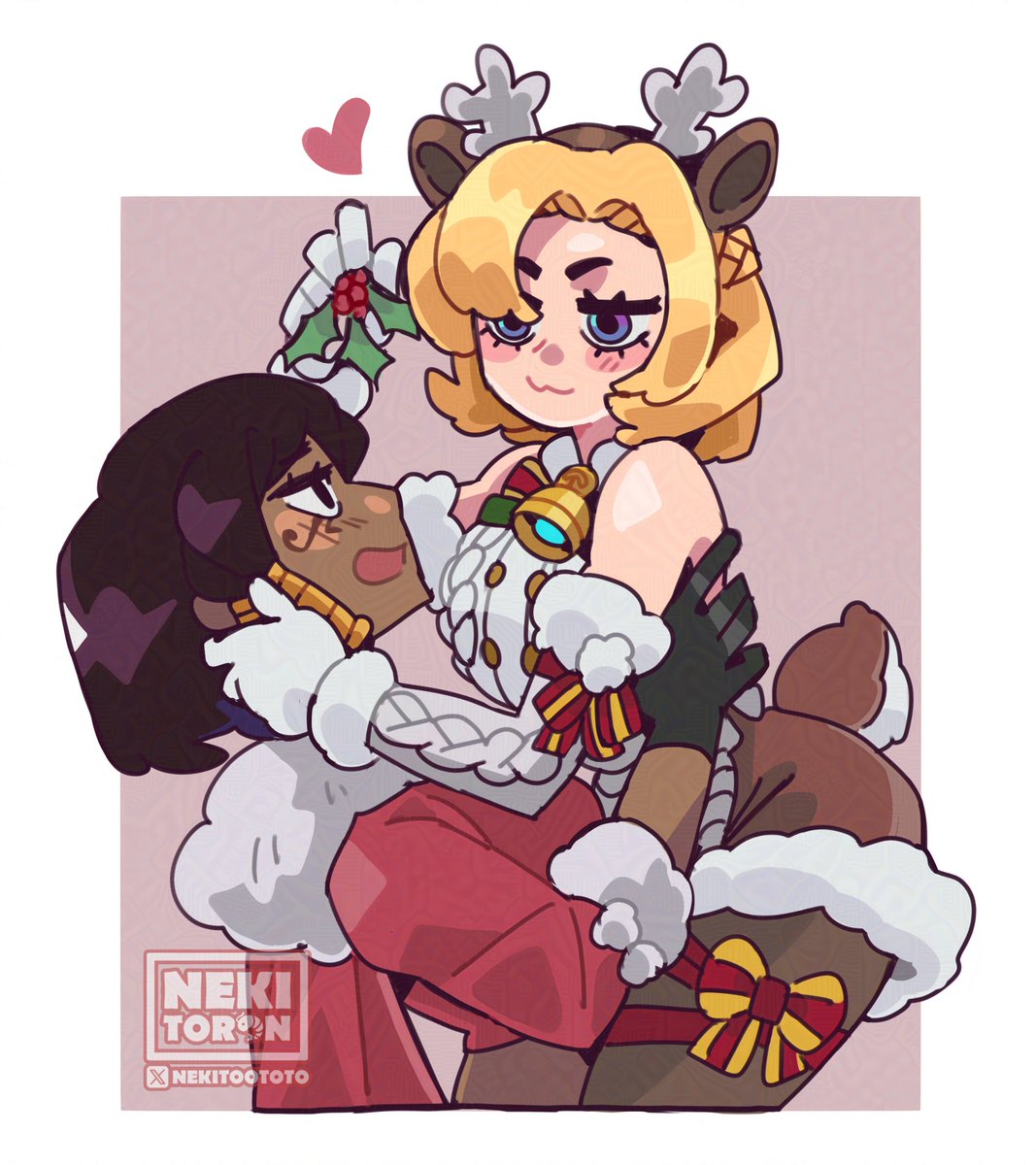 Merry Christmas to all! 🥰🎄🎅
#MerryChristmas 
Angela always wins...🤭
#pharmercy #Overwatch2 #Overwatch2Fanart