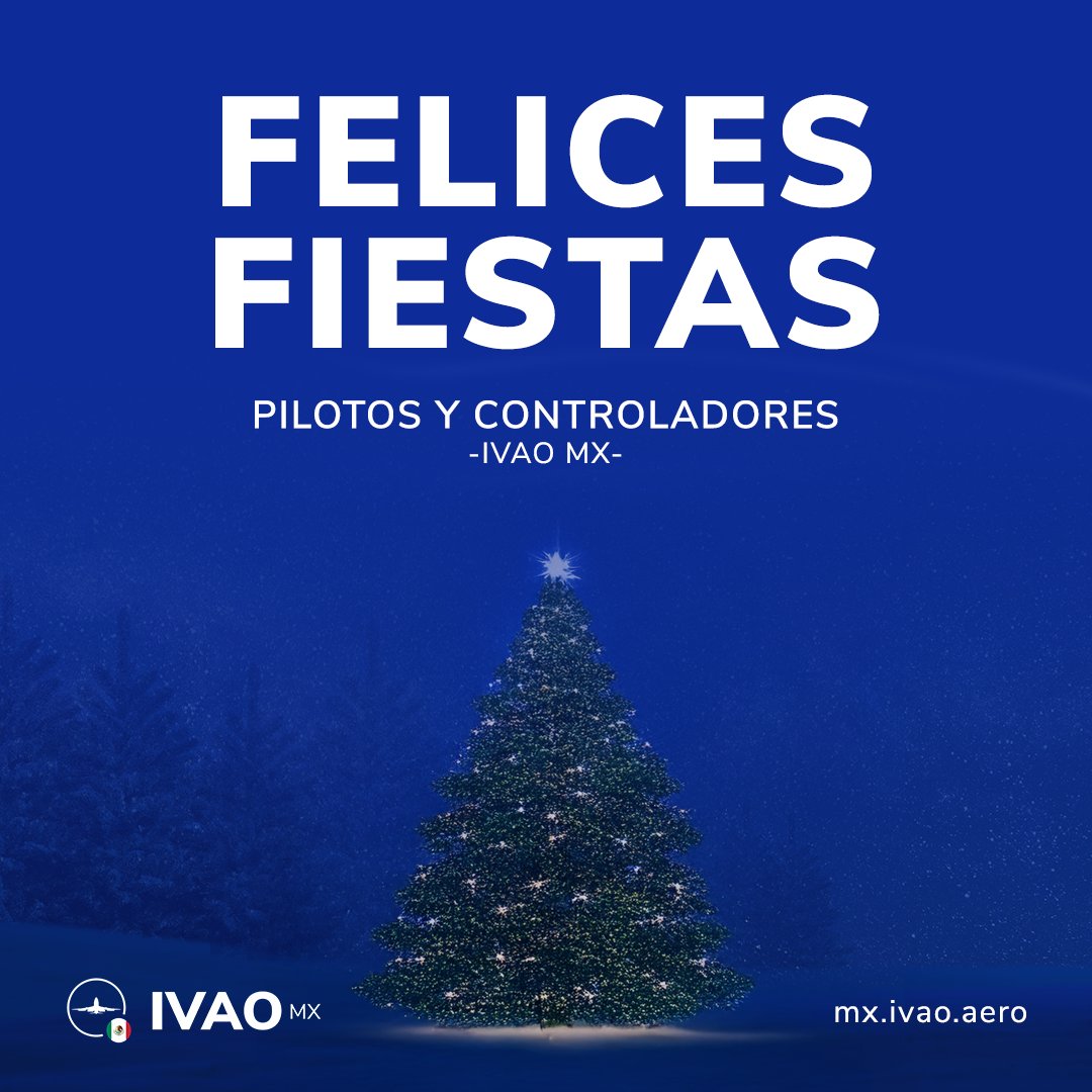 Que este día esté lleno de cielos despejados, vuelos y momentos inolvidables con seres queridos. Un abrazo a cada uno de nuestros miembros y los mejores deseos para estas fiestas. 

¡Disfruten la magia de la Navidad! 🎅