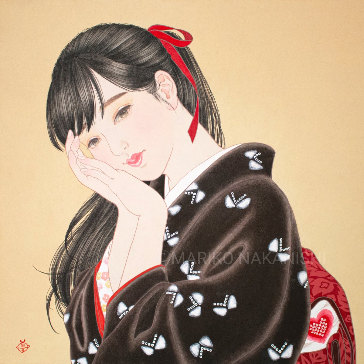 💖🎄Happy Holidays🎄💖 

#日本画
#happyholidays
#merrychristmas