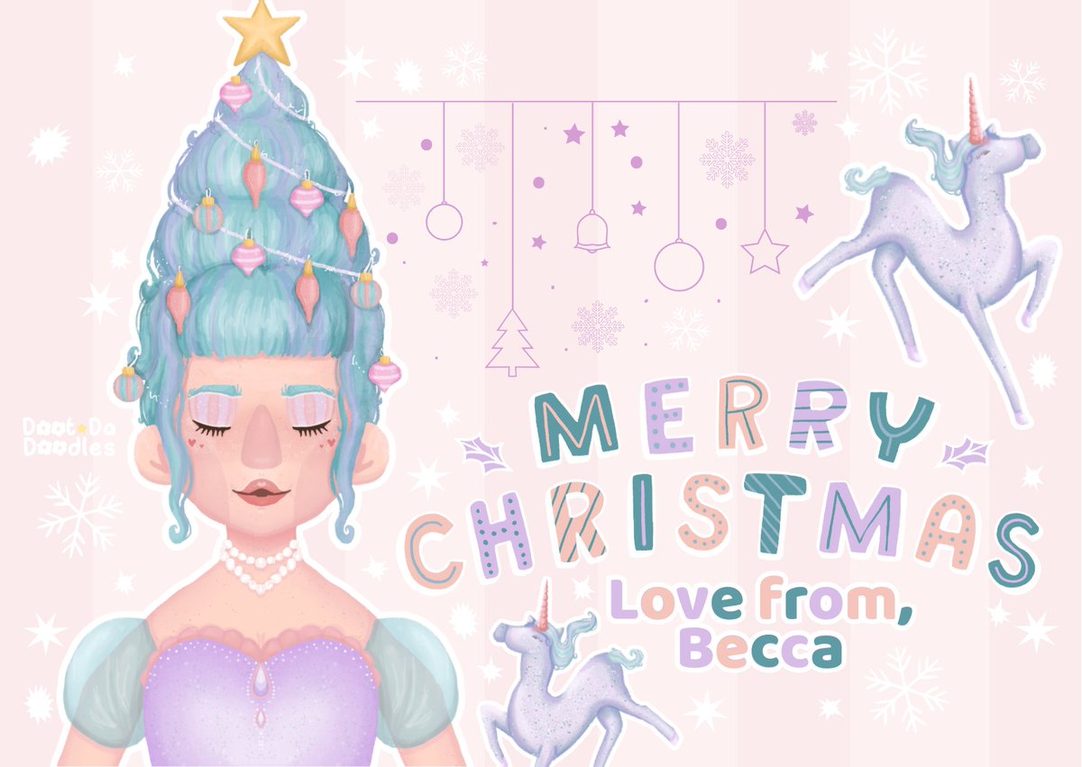 BeccaDootDaDoo's tweet photo. @GTWScar Merry Christmas and happy holidays Scar and everyone 🦄💜 https://t.co/nBB8H8SFHK