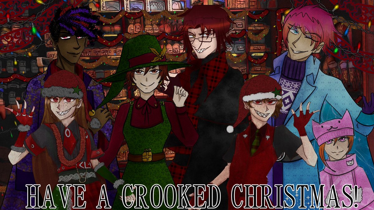 Merry Christmas everyone! Thanks for your support this year and don't forget to enjoy a festive treat from me 🎄
seraten04.itch.io/a-very-crooked…
#vndev #indiedev #Christmas #visualnovel