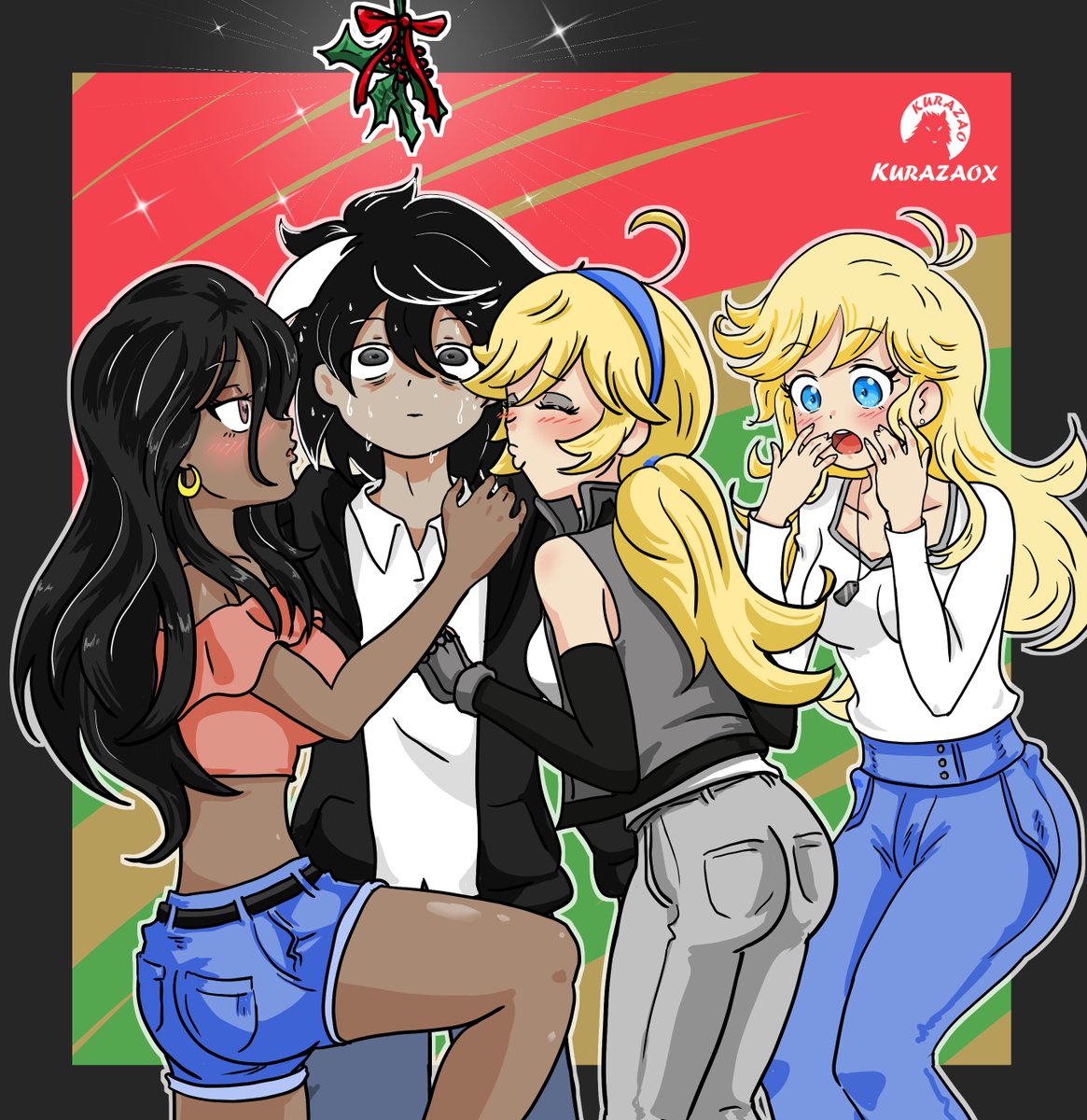 Feliz Navidad a todos!!! 🎄
Jose tiene mucha suerte en estas fechas
ustedes deciden si es buena o mala XD

arttade con el buen @DeusK8413 

#oc #originalcharacter #christmas #kurazaox #gift #manga #anime #Navidad #girls #kiss