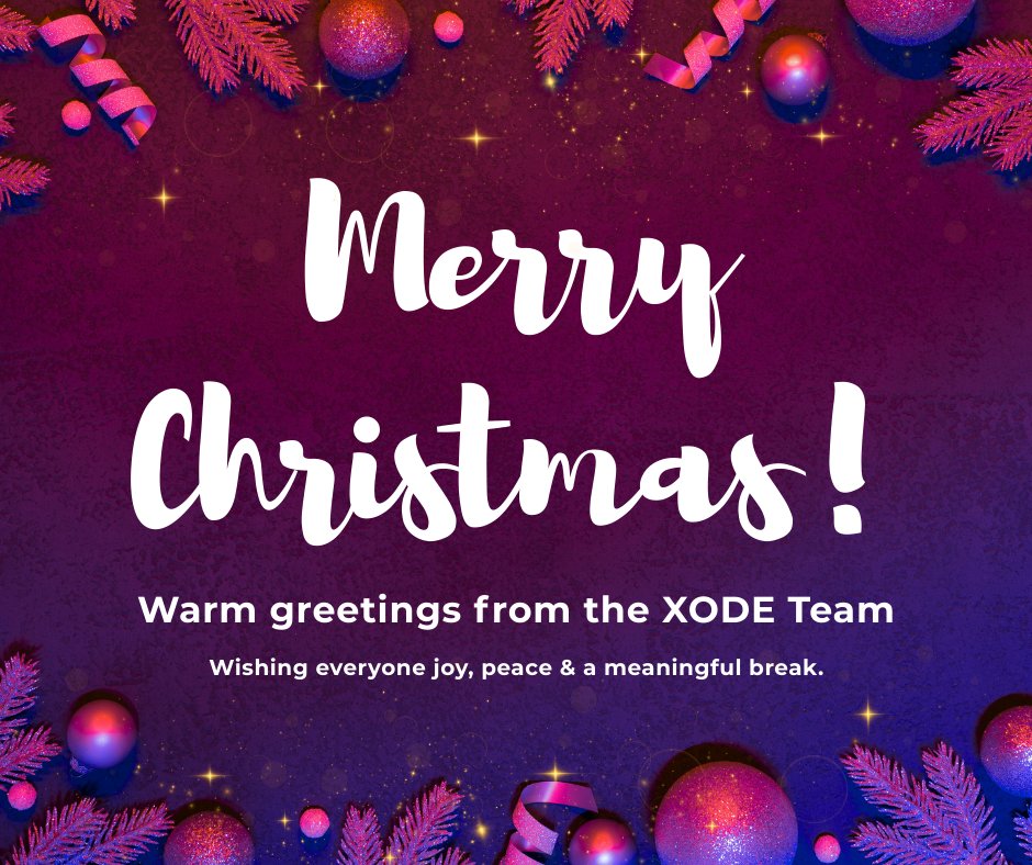 XodeNet's tweet photo. Merry Christmas from XODE Blockchain! 🎄🎁

This season, we celebrate innovation, unity, and the power of technology to build a more transparent and connected future.

May your holidays be filled with joy, peace, kindness, and love, and a well-deserved break. 🔗

#MerryChristmas
#XODEBlockchain
#Web3
#SeasonOfGiving
#HolidayGreetings