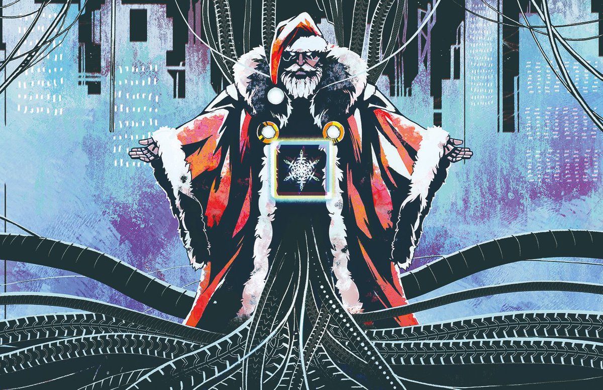 RTalsorianGames's tweet photo. Name: S.A.N.T.A.
Game: Cyberpunk RED
Artist: Dolan Pondsmith

#Cyberpunk #Christmas https://t.co/3FY0H77xwX