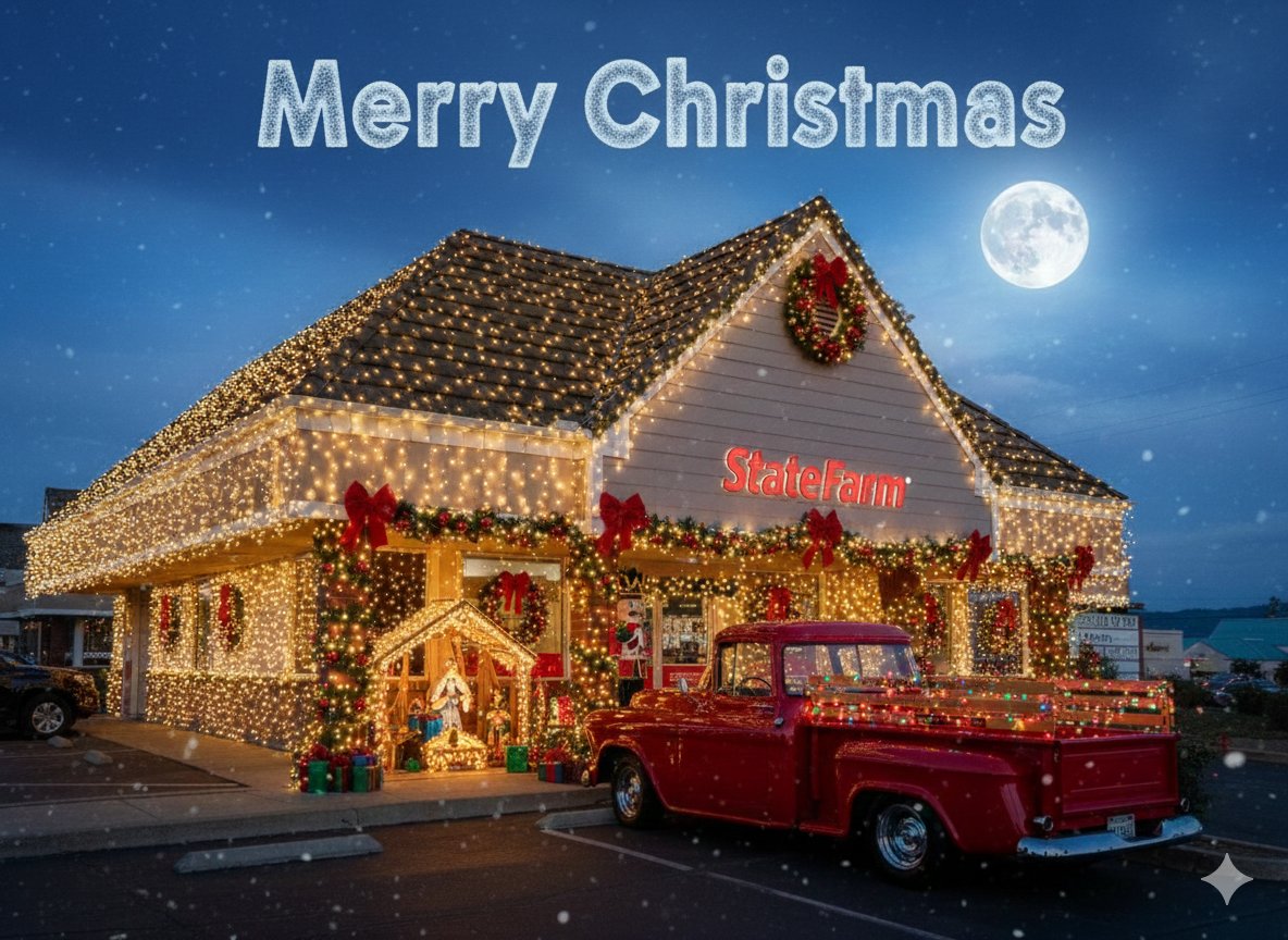SFAgentRickD's tweet photo. Merry Christmas from Rick Douglas State Farm! 🎄✨ Wishing you joy and peace this holiday season. #MerryChristmas #StateFarm #HolidayCheers https://t.co/EREKKxN4qh