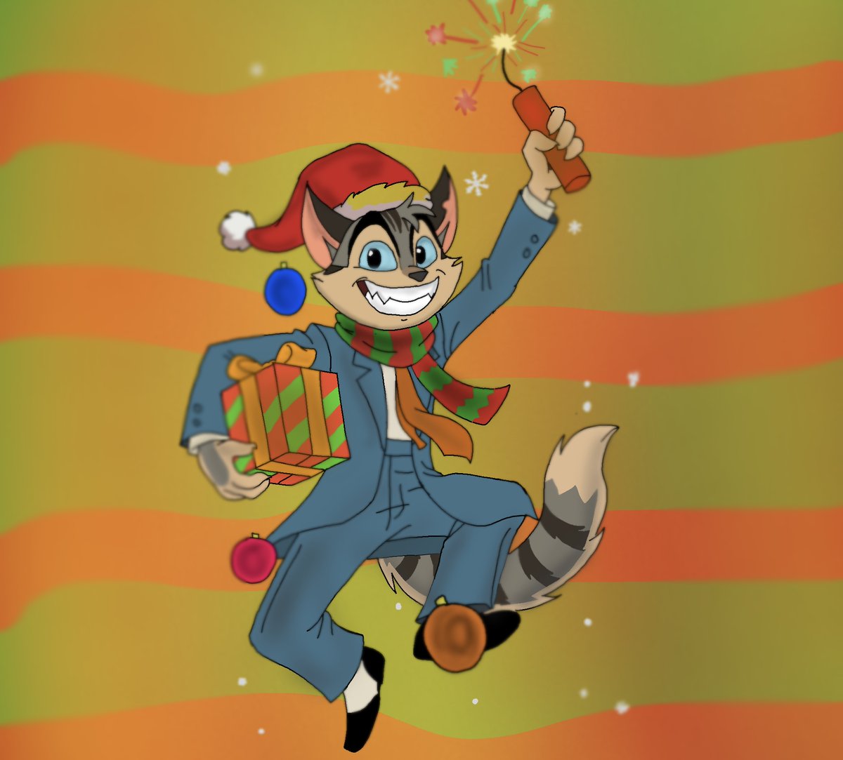 Im early but i just want to say to everyone,HAPPY🎄❤️❤️EVEN  THOUGH  THIS  WEEK  HAS  BEEN  THOUGH,I  HOPE ALL  OF YOU CAN  SMILE  AND  ENJOY  IT  WITH  YOUR FAMILIARS,HERES  A  DRAWING  OF  ROCKY,I  HOPE  YOU LIKE  IT >3333333
#LACKADAISY
#Rocky
#lackadaisycats
#Lackadaisfanart