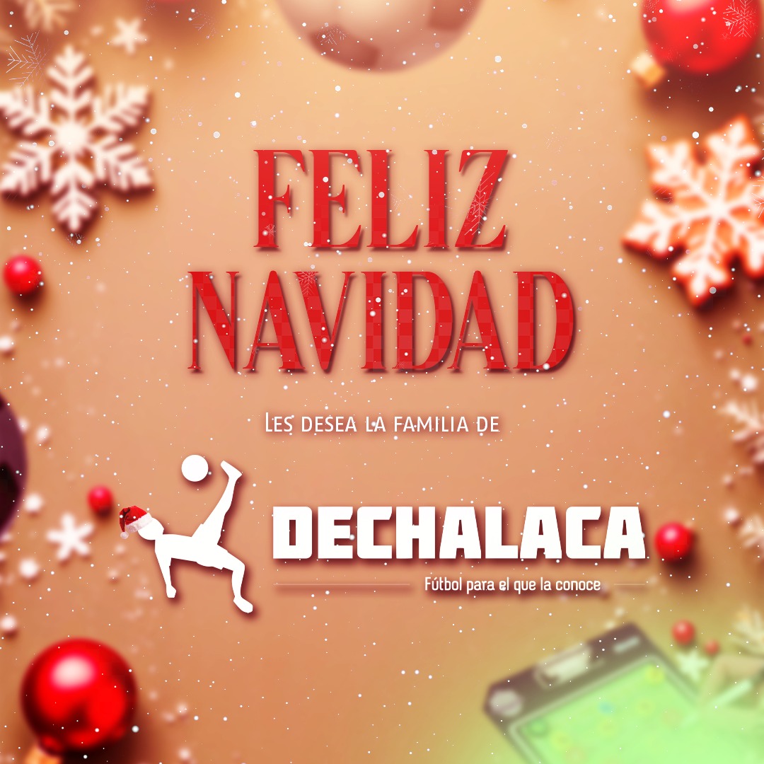 🎄🫂🎁

 ¡El equipo <a href="/DeChalaca/">DeChalaca</a> desea a todos sus seguidores, sus familias y seres queridos una muy Feliz Navidad! ¡Que la alegría de la Nochebuena inunde sus hogares y traiga paz a un mundo que la necesita más que nunca! ⚽