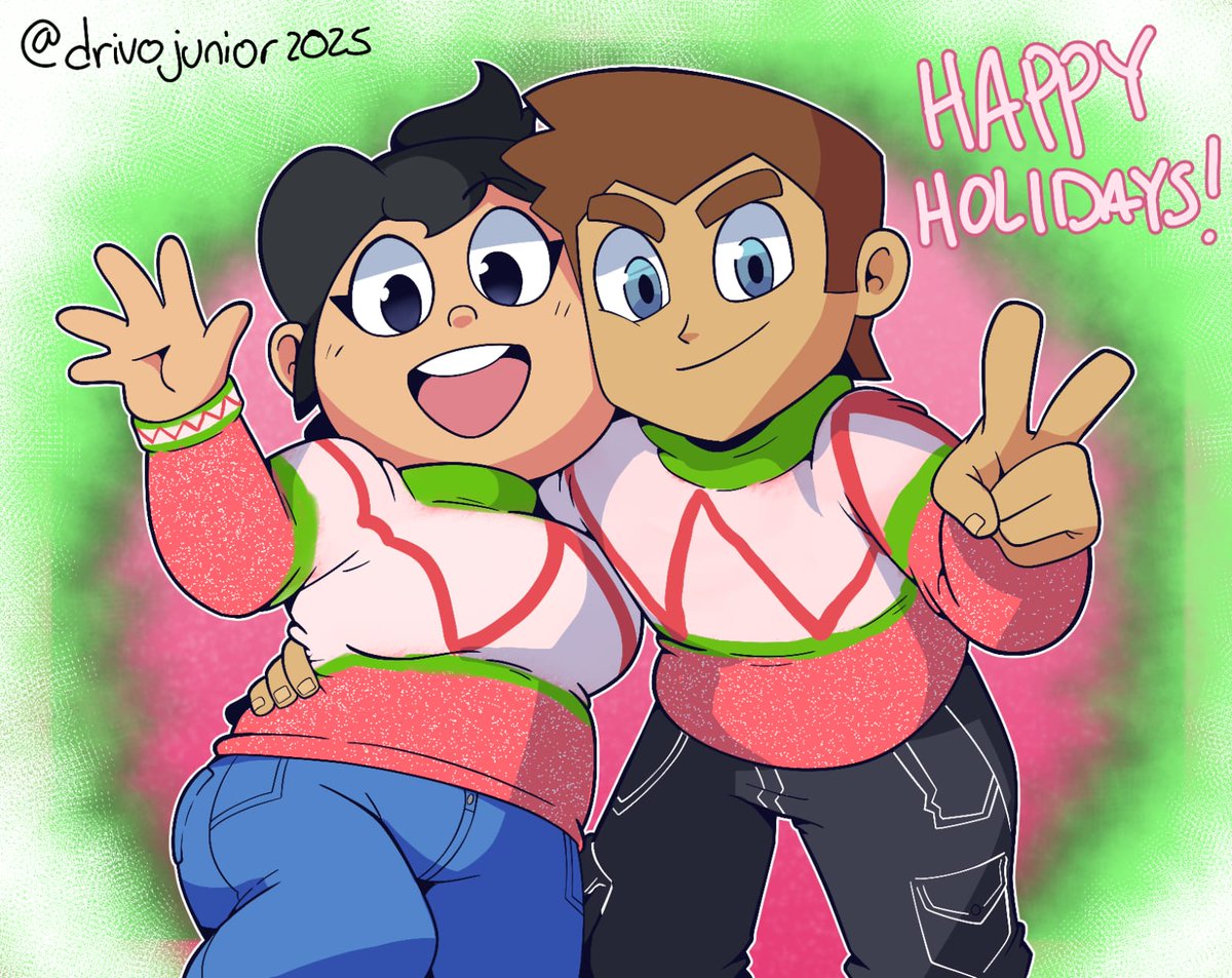 drivojunior's tweet photo. I wanted to draw them quickly because I miss them so much 😭😭

Happy holidays!!🎄🎁 https://t.co/V1U1iKMG6t