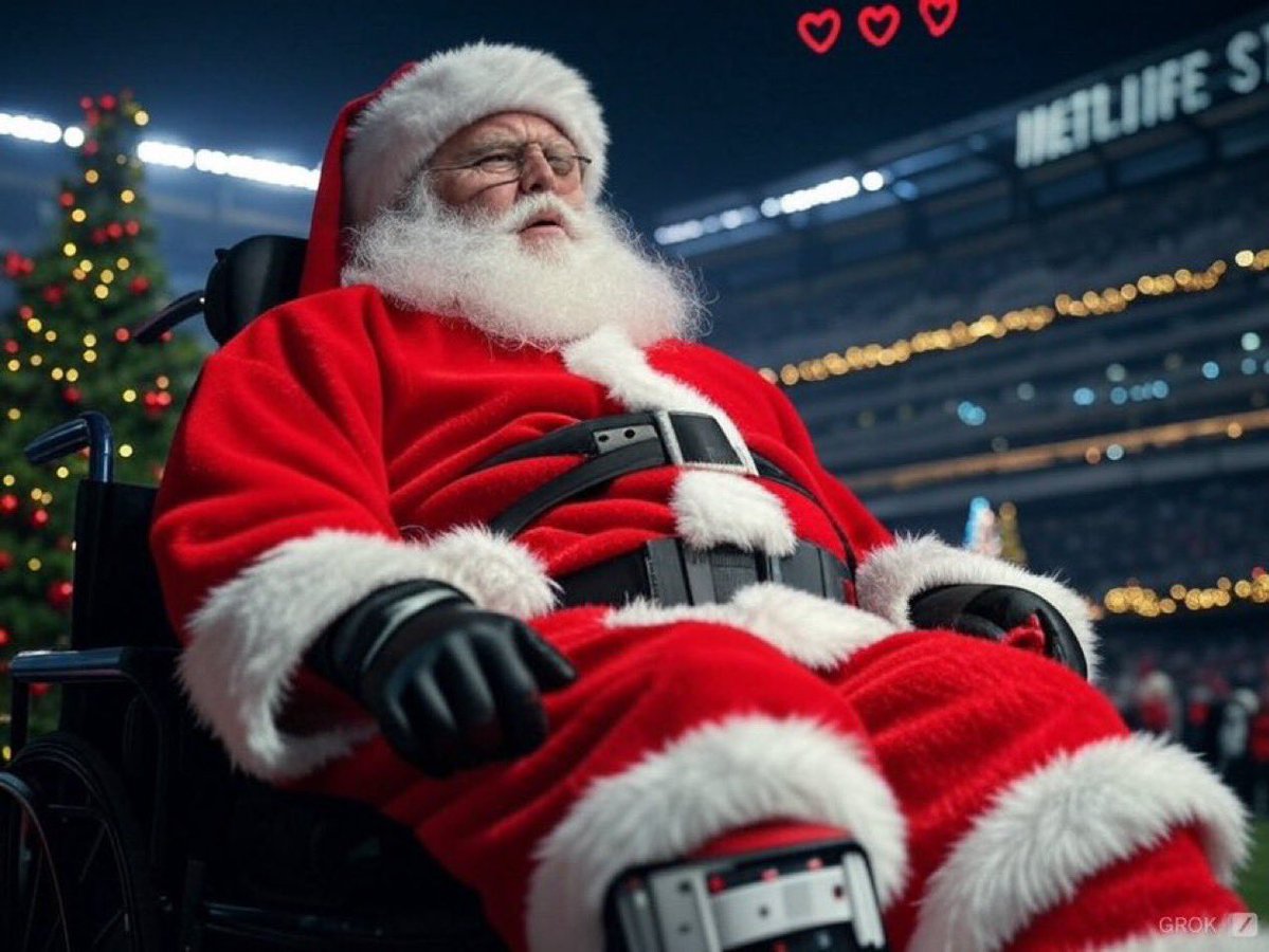 MLFootball's tweet image. 🚨🚨BREAKING NEWS🚨🚨

Santa has ruptured his Achilles on the MetLife stadium turf, and is doubtful to return tonight.

The turf claims another victim 💔💔💔