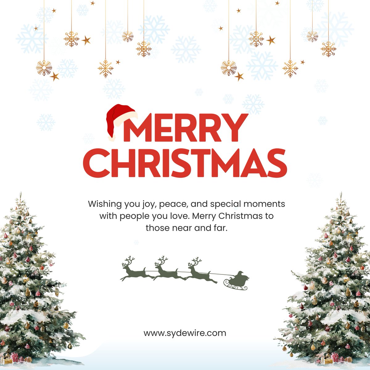 Merry Christmas from all of us at SydeWire! ✨ 

We want to extend our thanks to our partners, &amp; team members for making 2025 such an amazing year. We're truly grateful for your continued support.

Here’s to a bright &amp; a successful year ahead!

#merrychristmas #HappyHolidays2025