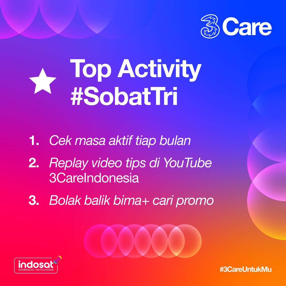 3CareIndonesia's tweet image. 3Care Wrapped 2025 is here!​
Tahun penuh momen khas #SobatTri nih​
Dari kebiasaan kecil sampai yang paling relate​

Which one paling #SobatTri banget? 👀