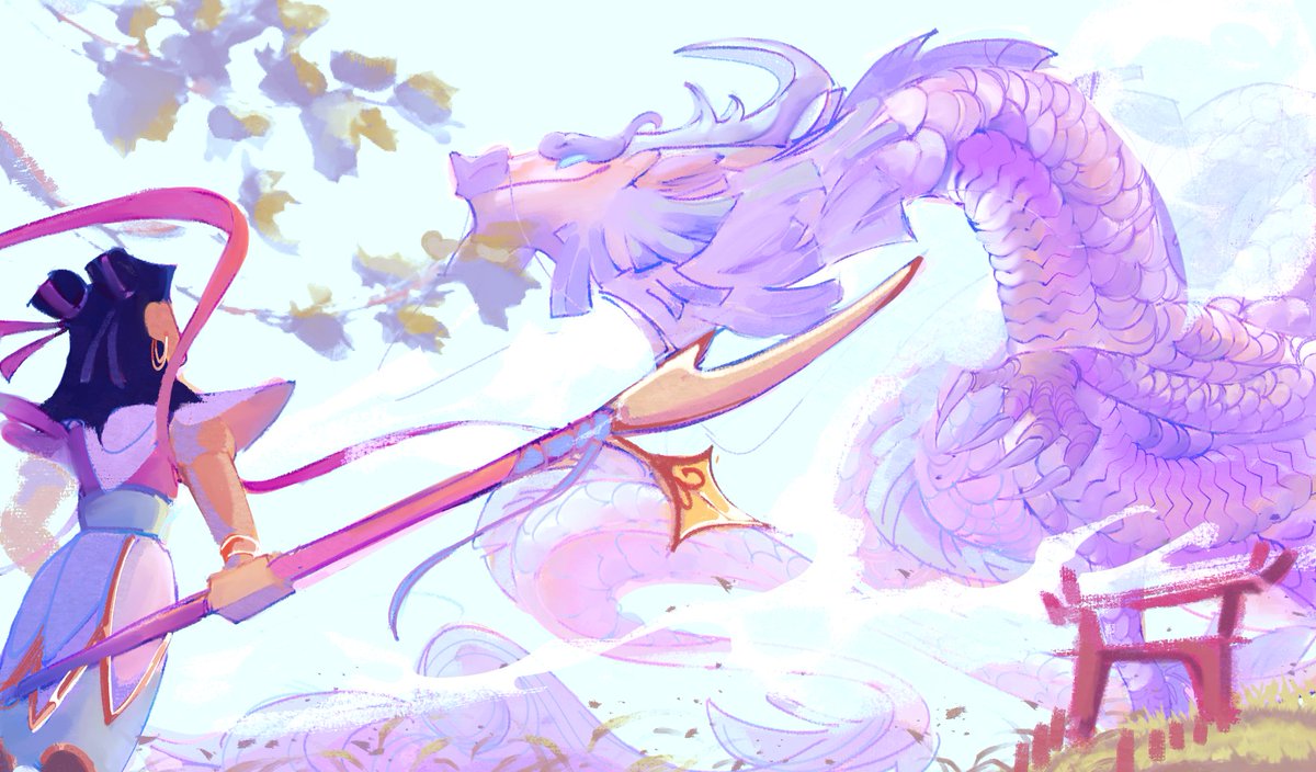 Gift for skipblebee (Tumblr/Discord)
#LEGOMonkieKid #NeZha #AoBing #digitalart