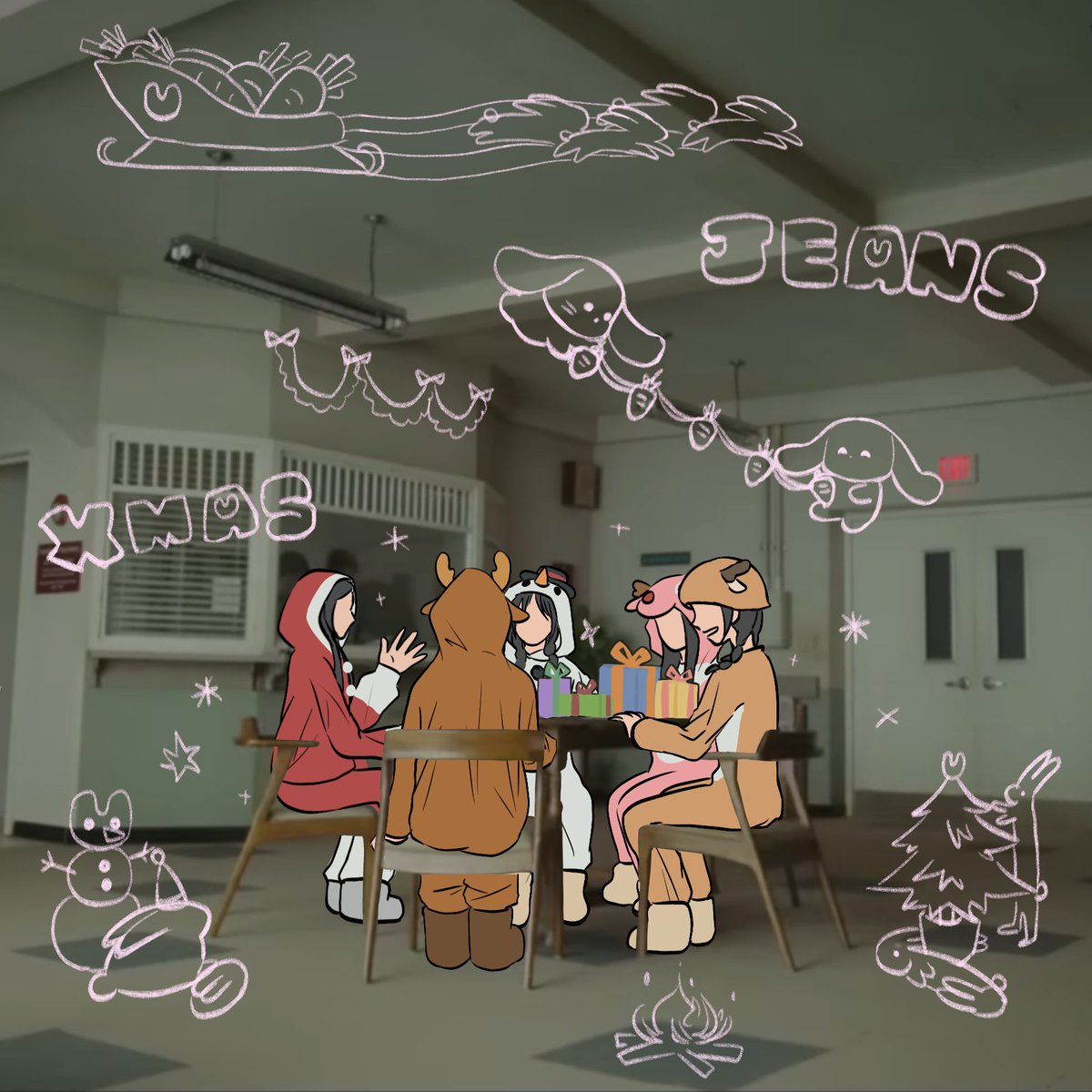 Teahoney4's tweet image. Adding a new scene to omg 🎄❄️ 
Merry Christmas everyone!
#MhDHH