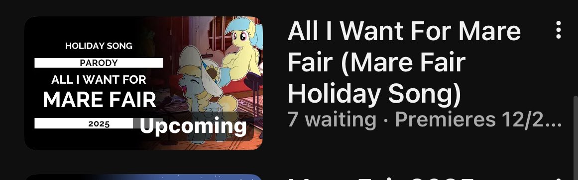 We’ve got a festive little holiday song premiering at midnight! Be sure to check out our YouTube channel or the link in the replies to watch it!