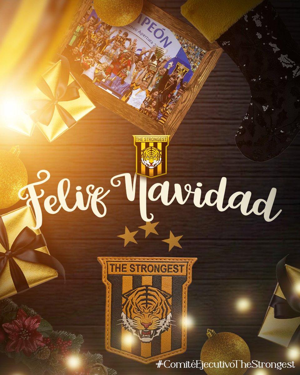 🎄🐯 Feliz Navidad, familia Stronguista.
La Navidad es aurinegra, la Noche Buena siempre es del Tigre.
Celebremos lo más importante, el nacimiento de Jesús, luz y esperanza para todos. 🖤💛
#ComitéEjecutivoTigre #PorUnMejor2026