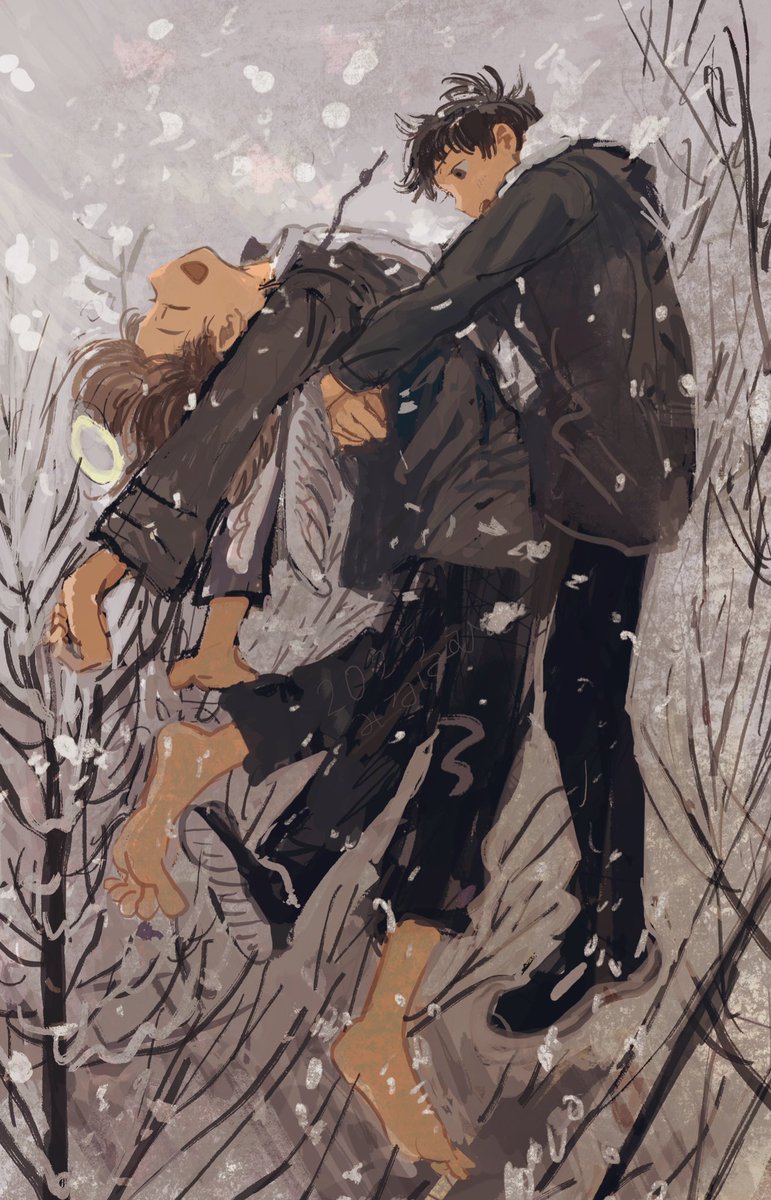 manuhamu's tweet image. 雪の絵