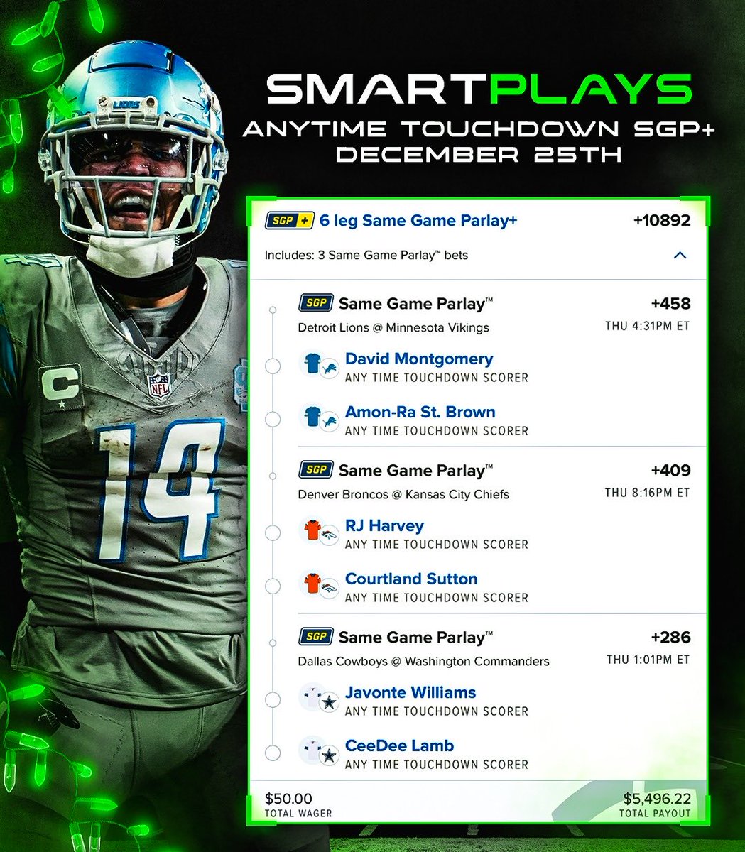 SmartPlaysDaily tweet picture