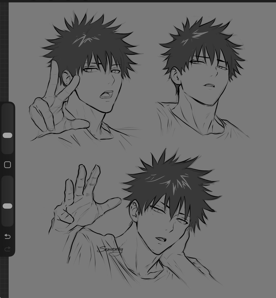 semapathy's tweet image. some sketches i did on the plane