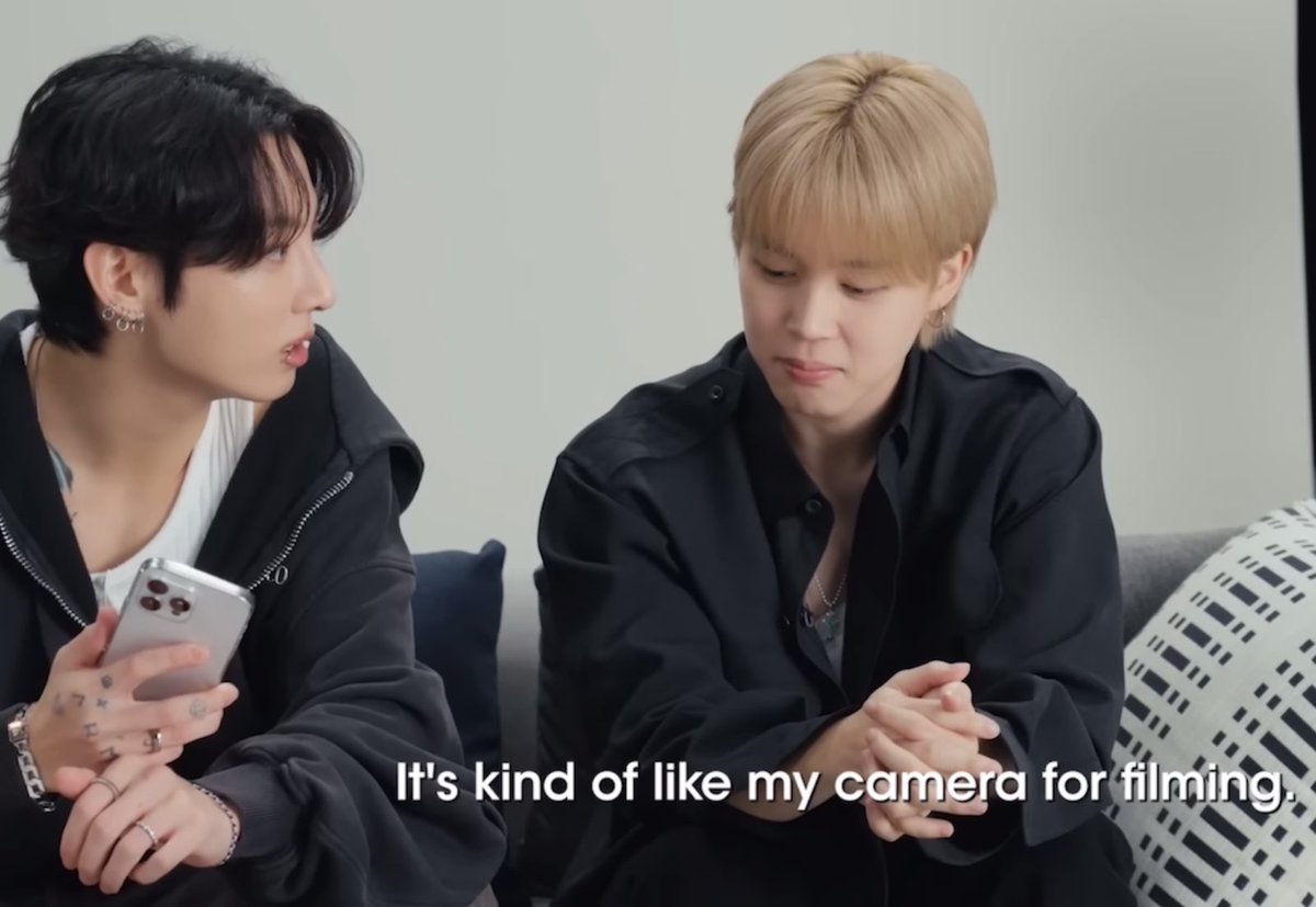 撮影用ですって言ってたiPhone🤍イゲマジャではジミンさんの顔だけ撮り