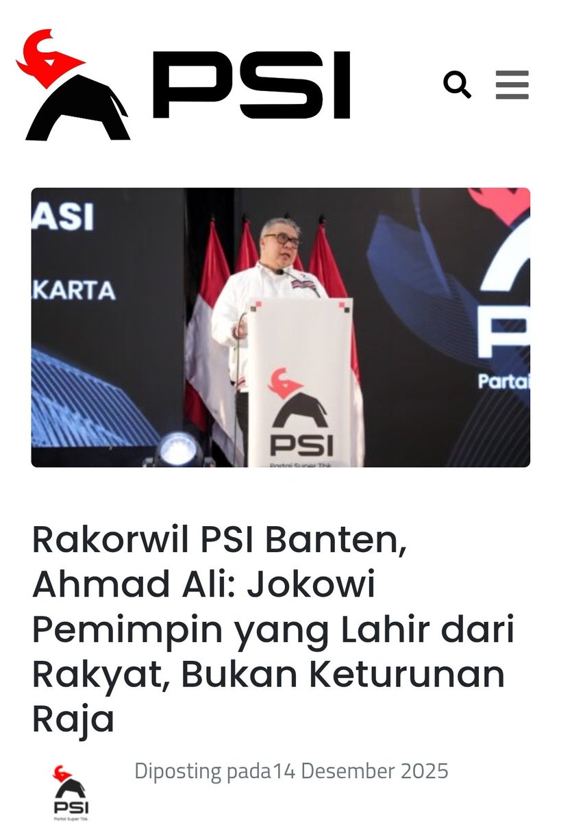 Ahmad Ali : Jokowi bukan keturunan raja ❗

___
fokus pada tujuan ! 
Merry Xmas  Christmas 
Natal   Tidur  mati 
Aura Kasih  Ridwan Kamil