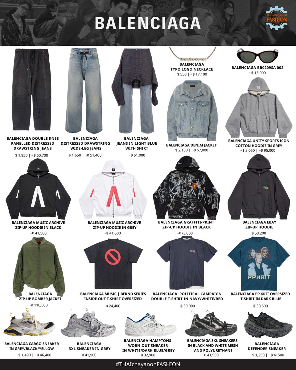 _THAIFASHION's tweet image. [ #THAIchayanonFASHION 👔 ]
⚙️⚡️ #THAIchayanon 

รวมลุค BALENCIAGA X THAI ที่ปรากฏให้เห็น ทั้งงานแคมเปญ อีเวนต์ต่าง ๆ ไปจนถึงสตรีทสไตล์ ตลอดช่วงเวลาจนถึงสิ้นปี 2025 

#Balenciaga
#BUSbecauseofyouishine