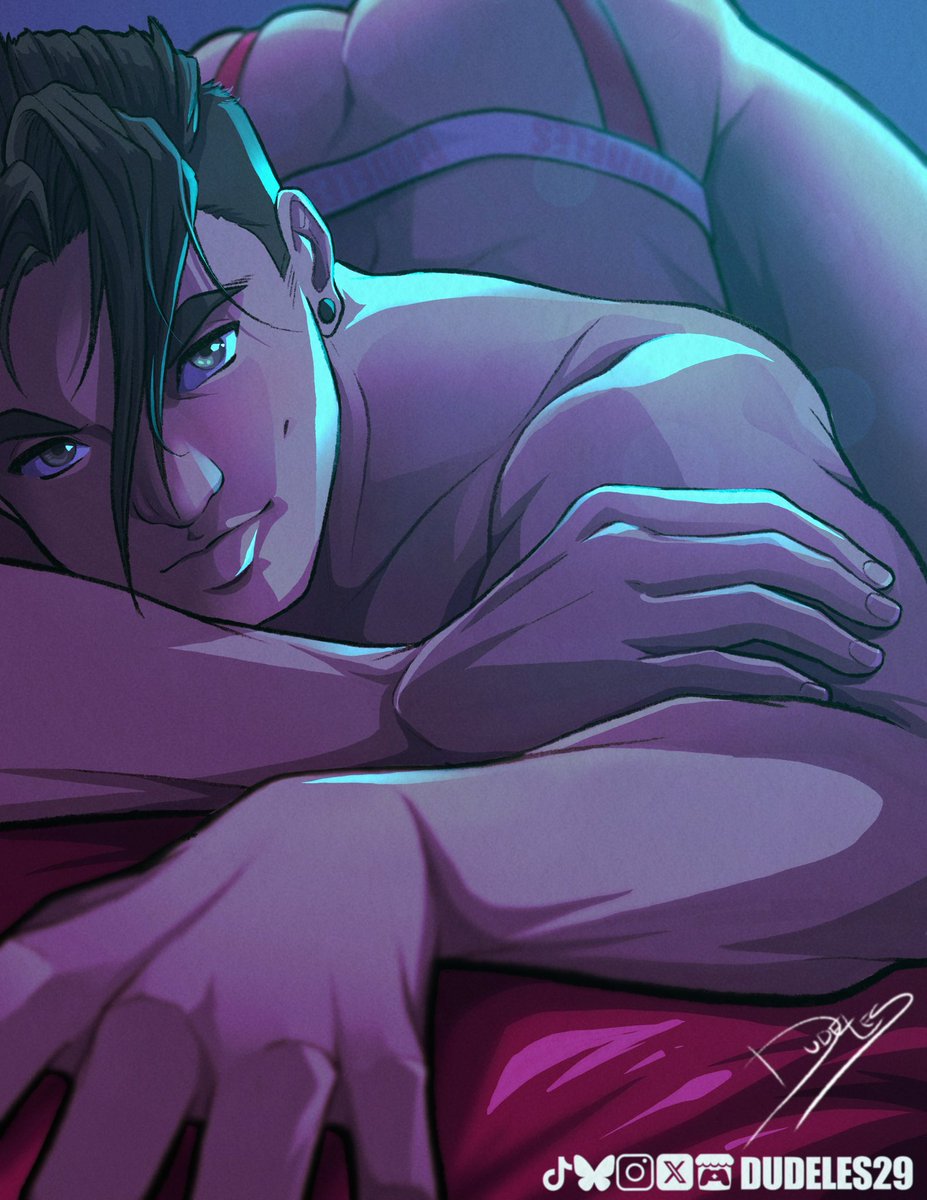 dudeles29's tweet photo. Re-colored an old drawing. Anywho happy holidays #bara #baraart #baraartist #gayart #spicyart #r18 #yaoi https://t.co/jUfrqt6HQg