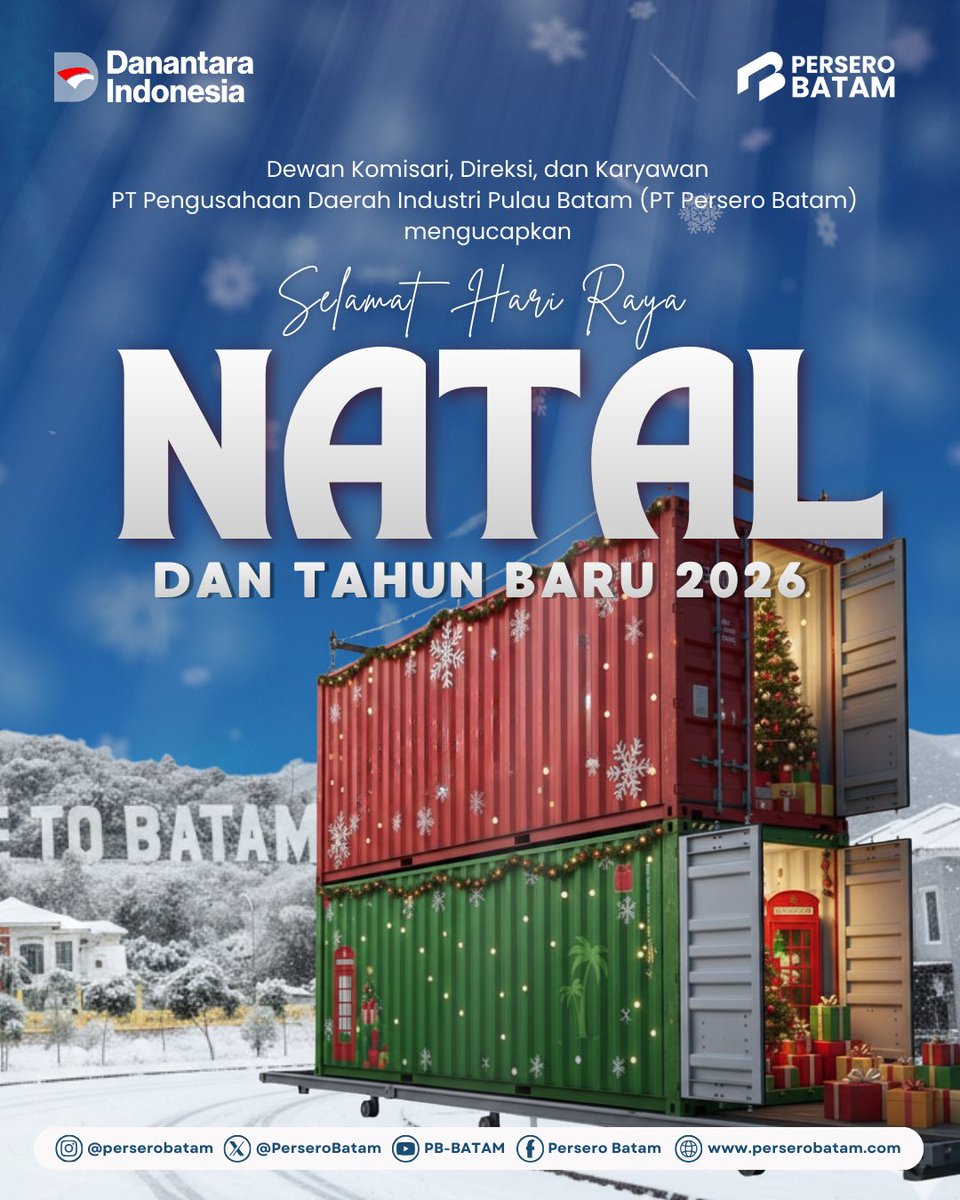 Selamat Hari Natal 🎄✨

Semoga damai, sukacita, dan kasih Tuhan memenuhi hati serta langkahmu. Kiranya Natal membawa kebahagiaan, kesehatan, dan berkat bagi kamu dan keluarga. 

Merry Christmas! 🎁