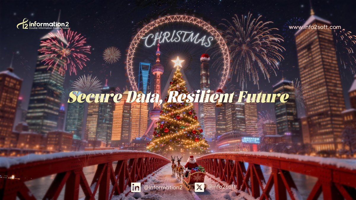 info2soft's tweet image. 🎄✨ Season’s Greetings from Info2soft! ✨🎄

As the year comes to a close, we celebrate a season of trust, innovation, and resilience. Thank you for being part of our journey. Wishing you a joyful Christmas and a brighter, stronger year ahead!