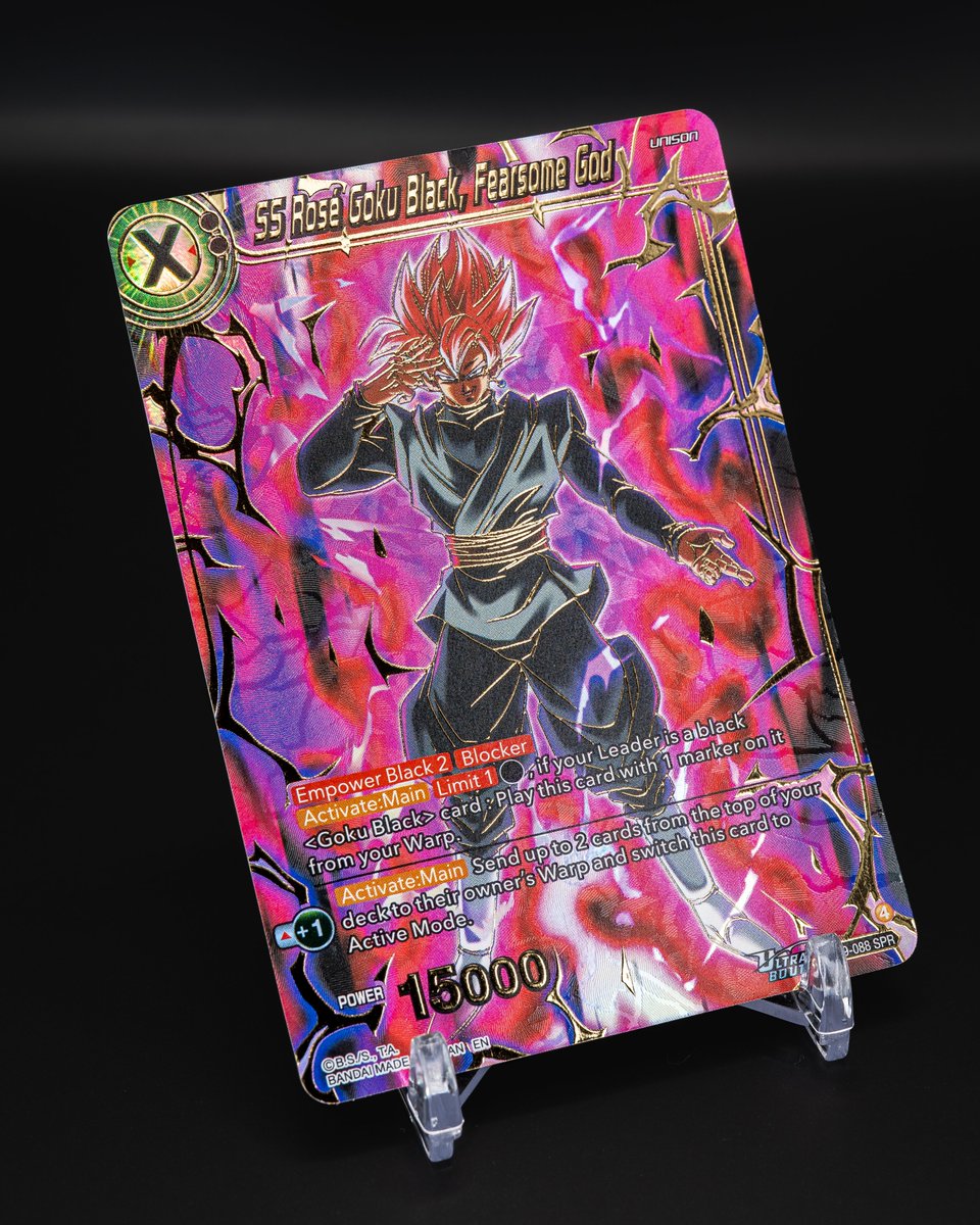 goku black dragon ball super card game FB01-037 Goku Black (R) main image 1