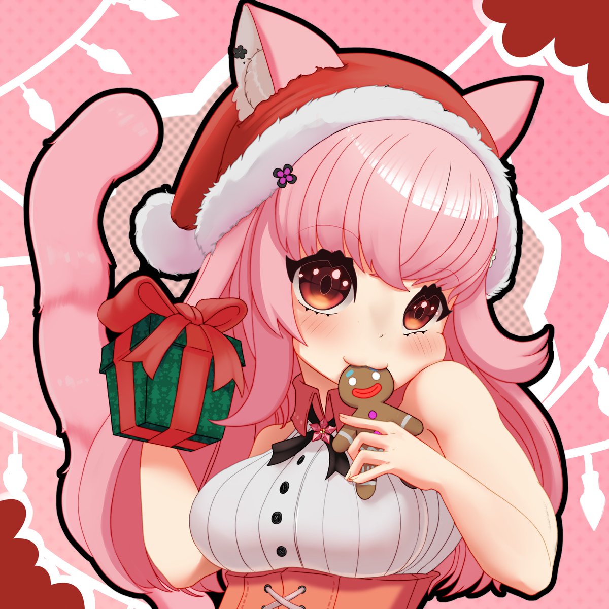 Um feliz natal para TODOS 🎅 Remake de uma gatinha que eu tanto amo 💗 Mais  tarde posto outro 😻 2024/2025, image size:1200x1200