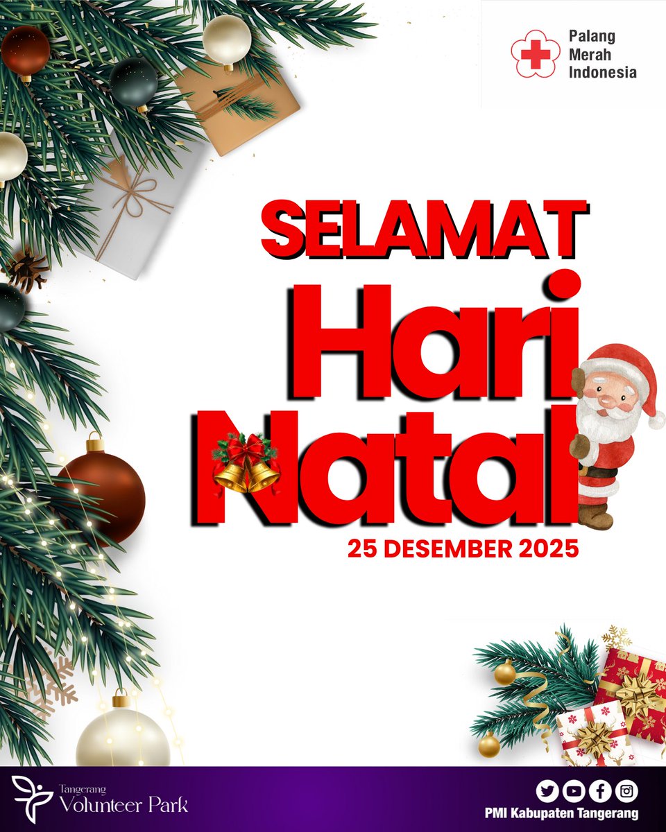 Selamat Hari Natal 🎄
Di tengah sukacita Natal, mari kita juga mengingat saudara-saudara kita yang sedang menghadapi bencana. Kiranya kasih dan damai Natal senantiasa memberi kekuatan, pengharapan, serta penghiburan bagi mereka.
 🙏✨