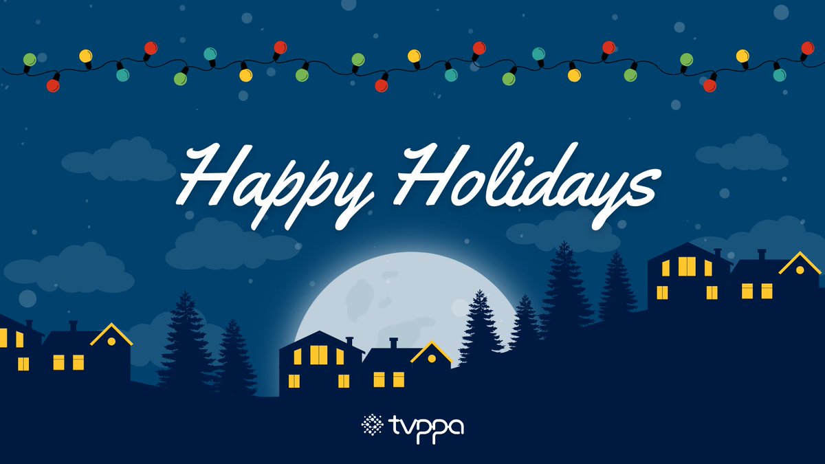 Happy holidays from all of us at #TVPPA! 🎄☃️ May your holidays be merry and bright.