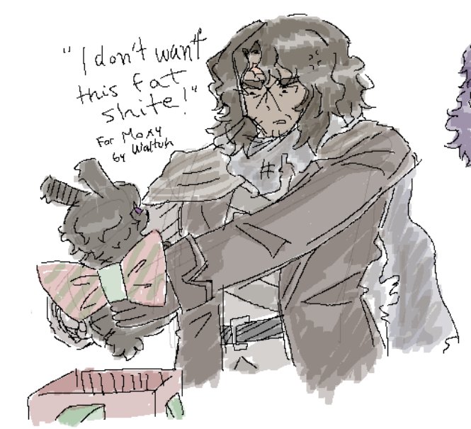 erlkinglover's tweet image. really really cute art i got from my dear friend @MamanArse . heathcliff, be grateful for your present! dont be mean i worked really hard to get tgis for you. bastard you dont deserve him just put him back ok ? leave bro leave. get out