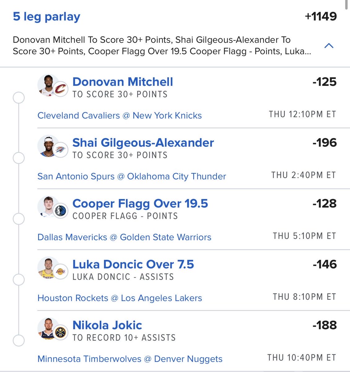 ChillyBets's tweet photo. One prop from every NBA game 🎄🏀

400 likes/RT for the negative correlation lay 📈

Join for FREE 👇
https://t.co/M2Z2oJGxC2 https://t.co/Y4CpwbjtAX