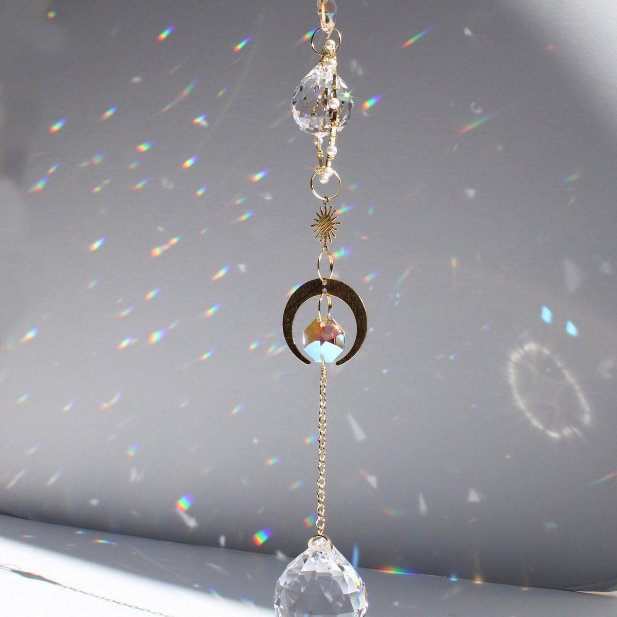 Graphic Pendant 36ミリ✩ライラックシャドー♡サンキャッチャー Graphic Pendant 36ミリ✩ライラックシャドー♡サンキャッチャー