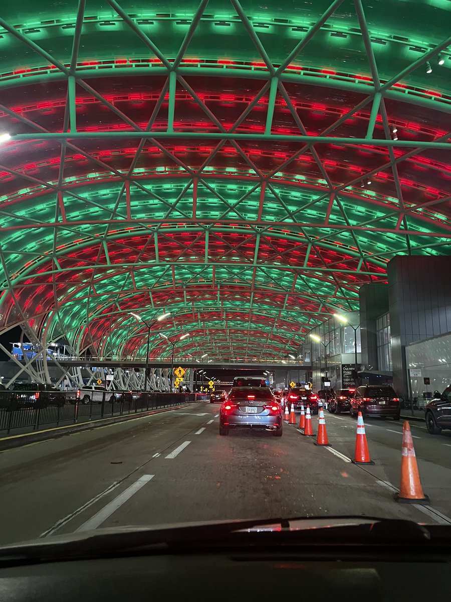 attackackack's tweet image. Very festive ATL airport